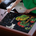 New Zealand Kakapo Matariki Personalised Puzzle Pohutukawa Flower Galaxy Maori Pattern