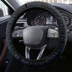 New Zealand Kakapo Matariki Steering Wheel Cover Pohutukawa Flower Galaxy Maori Pattern