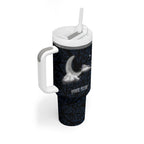 New Zealand Kakapo Matariki Personalised Tumbler With Handle Pohutukawa Flower Galaxy Maori Pattern