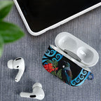 Tui Bird Kakabeak New Zealand AirPods Case Clianthus Galaxy Maori Koru Pattern