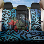Tui Bird Kakabeak New Zealand Back Car Seat Cover Clianthus Galaxy Maori Koru Pattern