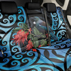 Tui Bird Kakabeak New Zealand Back Car Seat Cover Clianthus Galaxy Maori Koru Pattern