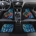 Tui Bird Kakabeak New Zealand Car Mats Clianthus Galaxy Maori Koru Pattern