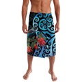 Tui Bird Kakabeak New Zealand Lavalava Clianthus Galaxy Maori Koru Pattern