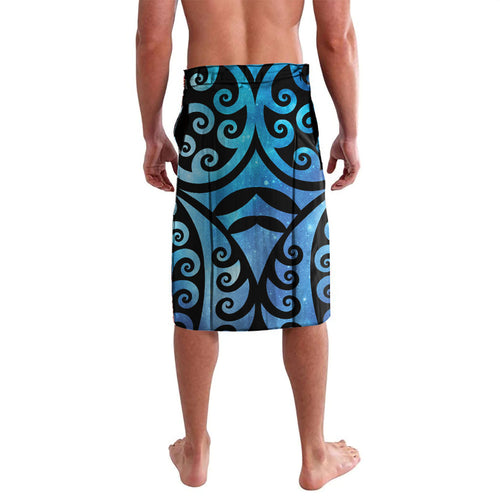 Tui Bird Kakabeak New Zealand Lavalava Clianthus Galaxy Maori Koru Pattern
