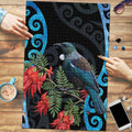 Tui Bird Kakabeak New Zealand Puzzle Clianthus Galaxy Maori Koru Pattern