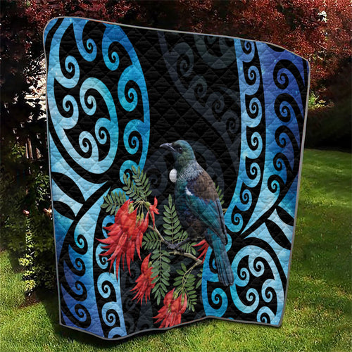 Tui Bird Kakabeak New Zealand Quilt Clianthus Galaxy Maori Koru Pattern