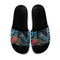 Tui Bird Kakabeak New Zealand Slide Sandals Clianthus Galaxy Maori Koru Pattern