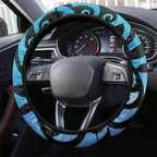 Tui Bird Kakabeak New Zealand Steering Wheel Cover Clianthus Galaxy Maori Koru Pattern