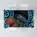Tui Bird Kakabeak New Zealand Tablecloth Clianthus Galaxy Maori Koru Pattern