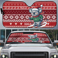 Australia Christmas In July Auto Sun Shade Koala Santa Skiing Red Color