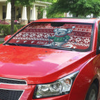 Australia Christmas In July Auto Sun Shade Koala Santa Skiing Red Color