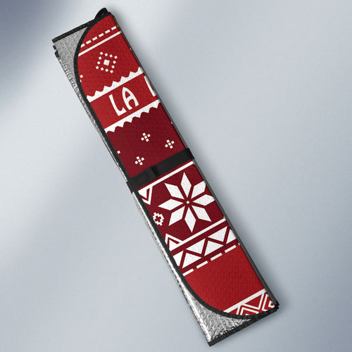 Australia Christmas In July Auto Sun Shade Koala Santa Skiing Red Color