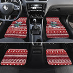 Australia Christmas In July Car Mats Koala Santa Skiing Red Color
