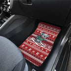 Australia Christmas In July Car Mats Koala Santa Skiing Red Color