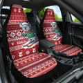 Australia Christmas In July Car Seat Cover Koala Santa Skiing Red Color