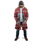 Australia Christmas In July Cloak Koala Santa Skiing Red Color