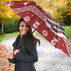 Australia Christmas In July Umbrella Koala Santa Skiing Red Color