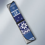 Australia Christmas In July Auto Sun Shade Koala Santa Skiing Blue Color