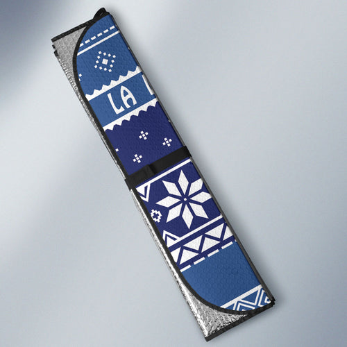Australia Christmas In July Auto Sun Shade Koala Santa Skiing Blue Color