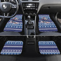 Australia Christmas In July Car Mats Koala Santa Skiing Blue Color