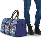Australia Christmas In July Travel Bag Koala Santa Skiing Blue Color
