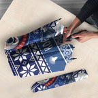 Australia Christmas In July Umbrella Koala Santa Skiing Blue Color