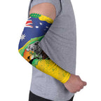 Koala Australia Personalised Arm Sleeves Aussie Map National Color Grunge Pattern