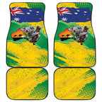 Koala Australia Personalised Car Mats Aussie Map National Color Grunge Pattern