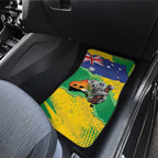 Koala Australia Personalised Car Mats Aussie Map National Color Grunge Pattern