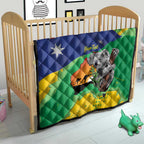 Koala Australia Personalised Quilt Aussie Map National Color Grunge Pattern
