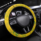 Koala Australia Steering Wheel Cover Aussie Map National Color Grunge Pattern