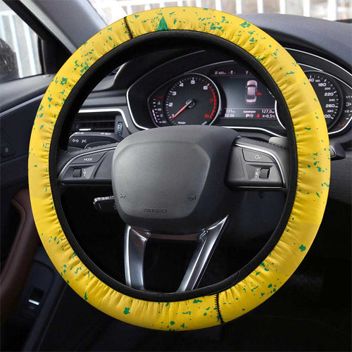 Koala Australia Steering Wheel Cover Aussie Map National Color Grunge Pattern