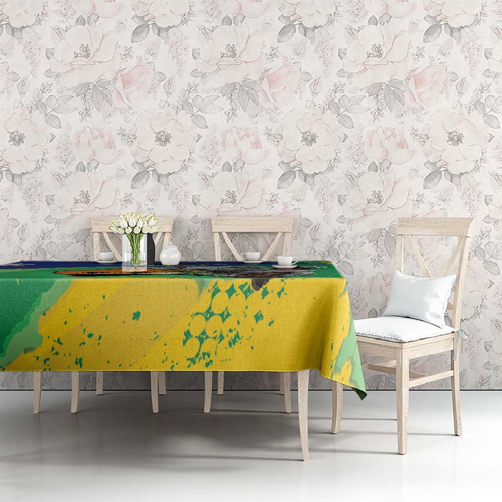 Koala Australia Personalised Tablecloth Aussie Map National Color Grunge Pattern