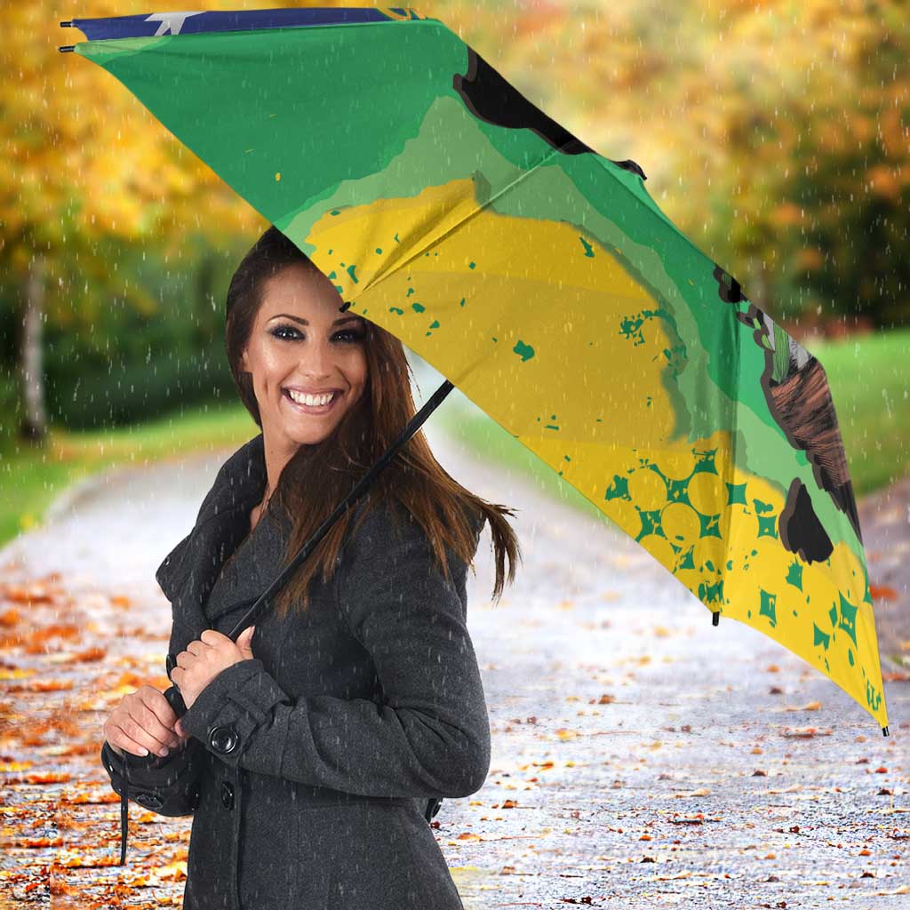 Koala Australia Personalised Umbrella Aussie Map National Color Grunge Pattern