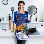 Koala Australia Personalised Apron Aussie Map Flag Color Grunge Pattern