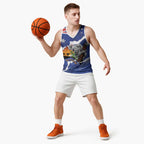 Koala Australia Personalised Basketball Jersey Aussie Map Flag Color Grunge Pattern