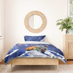 Koala Australia Personalised Bedding Set Aussie Map Flag Color Grunge Pattern