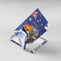 Koala Australia Personalised Canvas Wall Art Aussie Map Flag Color Grunge Pattern