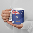 Koala Australia Personalised Ceramic Mug Aussie Map Flag Color Grunge Pattern