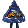 Koala Australia Personalised Cloak Aussie Map Flag Color Grunge Pattern