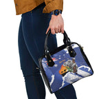 Koala Australia Personalised Shoulder Handbag Aussie Map Flag Color Grunge Pattern