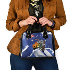 Koala Australia Personalised Shoulder Handbag Aussie Map Flag Color Grunge Pattern