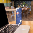 Koala Australia Personalised Skinny Tumbler Aussie Map Flag Color Grunge Pattern