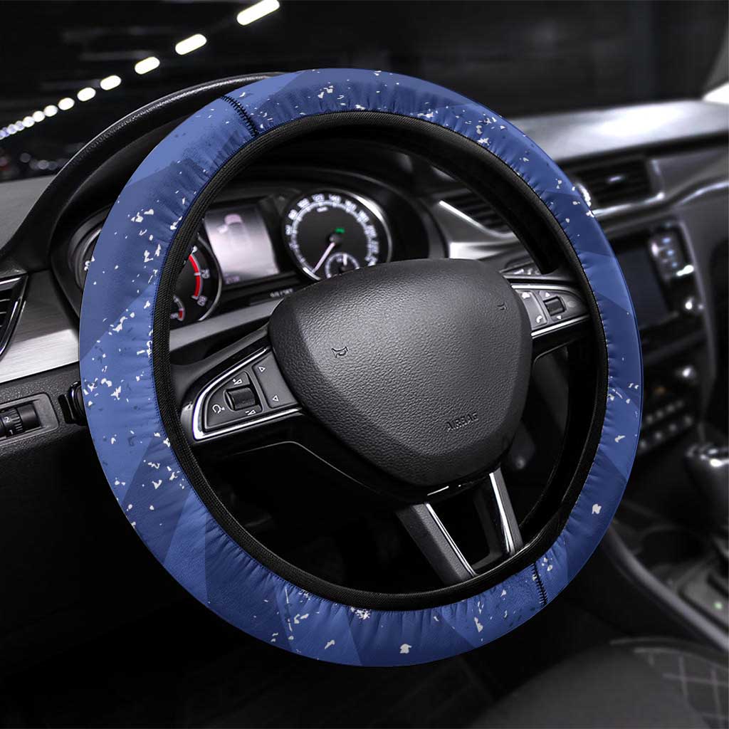 Koala Australia Steering Wheel Cover Aussie Map Flag Color Grunge Pattern