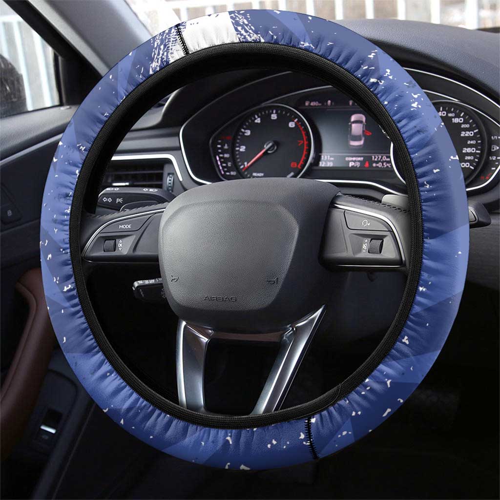 Koala Australia Steering Wheel Cover Aussie Map Flag Color Grunge Pattern