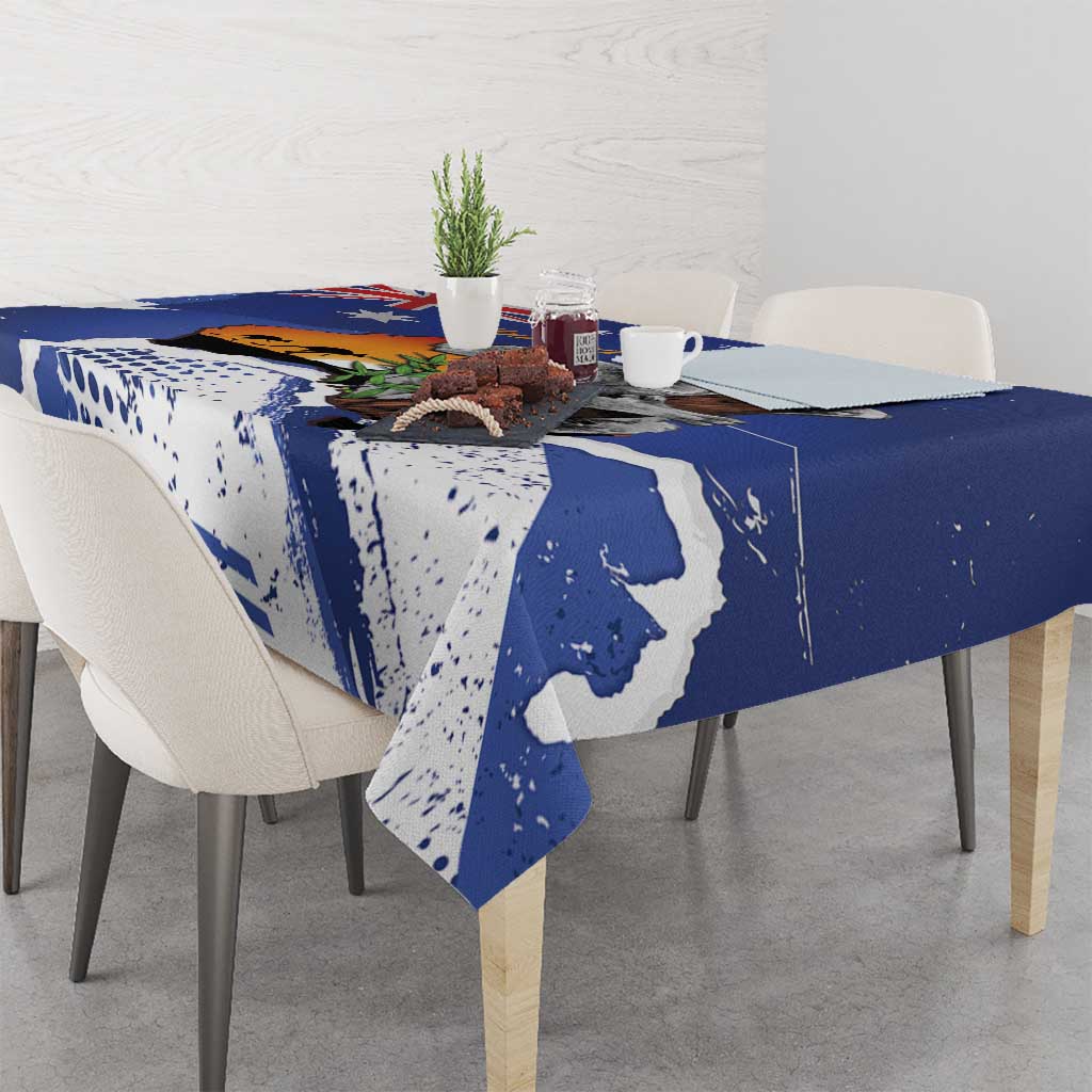 Koala Australia Personalised Tablecloth Aussie Map Flag Color Grunge Pattern