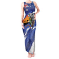 Koala Australia Personalised Tank Maxi Dress Aussie Map Flag Color Grunge Pattern