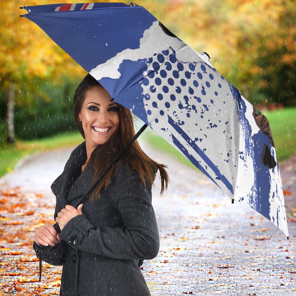 Koala Australia Personalised Umbrella Aussie Map Flag Color Grunge Pattern