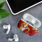 Australia Sulphur-crested Cockatoo Christmas AirPods Case Aussie Golden Wattle Merry Xmas